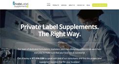 Desktop Screenshot of privatelabelsupplements.com