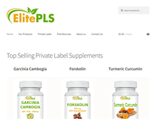 Tablet Screenshot of privatelabelsupplements.org